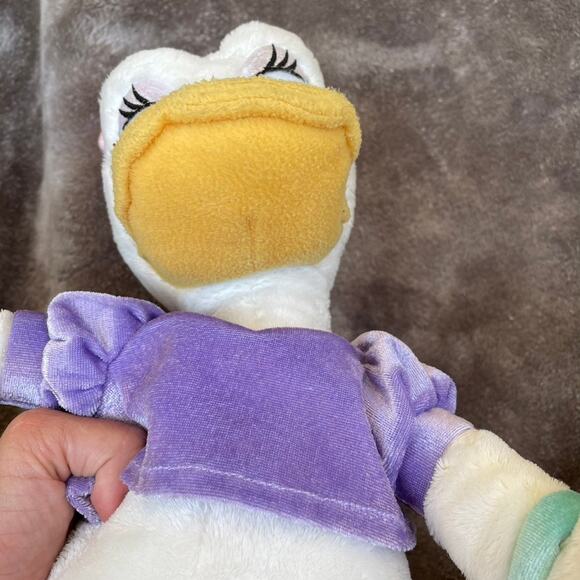 Disney Store Daisy Duck Velour Plush Purple Pink 16" Stuffed Animal READ - Picture 7 of 12